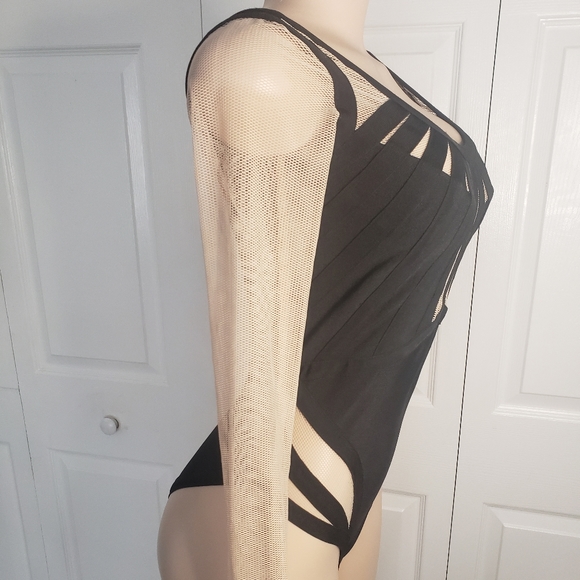 WOW Couture sheer panel bodysuit - Picture 4 of 8